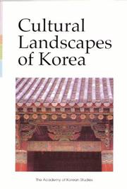 Cover of: Cultural Landscapes of Korea | 