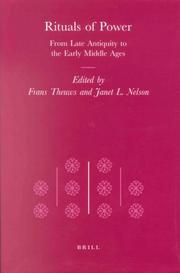 Cover of: Rituals of Power: From Late Antiquity to the Early Middle Ages (Transformation of the Roman World)
