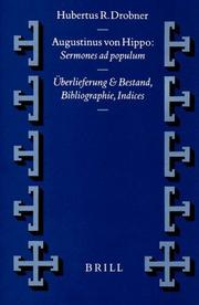Cover of: Augustinus Von Hippo by Hubertus R. Drobner