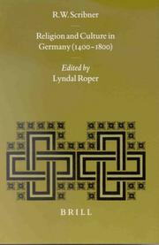 Cover of: Religion and Culture in Germany (1400-1800) (Studies in Medieval and Reformation Traditions)