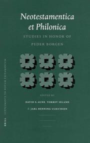 Cover of: Neotestamentica Et Philonica: Studies in Honor of Peder Borgen (Supplements to Novum Testamentum)