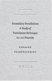 Secondary Parallelism by Gerhard Tauberschmidt