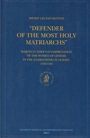 Defender of the Most Holy Matriarchs by Mickey Leland Mattox