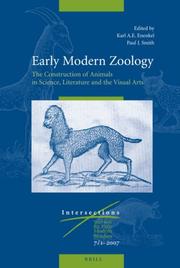 Cover of: Early Modern Zoology: The Construction of Animals in Science, Literature and the Visual Arts (Intersections)