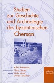 Cover of: Studien Zur Geschichte Und Archaologie Des Byzantinischen Cherson (Colloquia Pontica) (Colloquia Pontica)