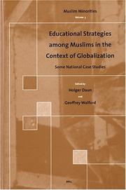 Cover of: Educational Strategies Among Muslims in the Context of Globalization: Some National Case Studies (Muslim Minorities, V. 3)