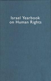 Cover of: Israel Yearbook on Human Rights (ISRAEL YEARBOOK ON HUMAN RIGHTS)