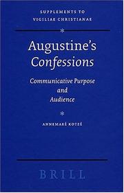 Cover of: Augustine's Confessions by Annemare Kotze