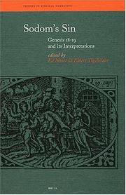 Cover of: Sodom's Sin: Genesis 18-19 and its Interpretations (Themes in Biblical Narrative)