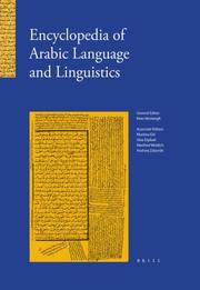 Cover of: Encyclopedia of Arabic Language And Linguistics (Encyclopedia of Arabic Language and Linguistics) by Kees Versteegh