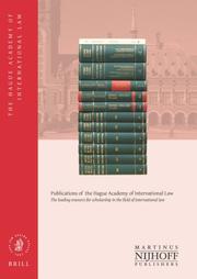 Cover of: Recueil des Cours, Collected Courses, Volume 310 (2004)