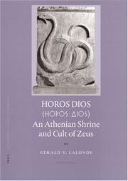 Cover of: Horos Dios: An Athenian Shrine And Cult of Zeus (Monumenta Graeca Et Romana)