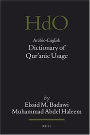 Cover of: Arabic-English Dictionary of Qur'anic Usage (Handbook of Oriental Studies) by Elsaid M. Badawi, Muhammad Abdel Haleen