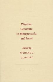 Cover of: Wisdom Literature in Mesopotamia and Israel (Society of Biblical Literature - Symposium)