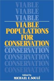 Cover of: Viable populations for conservation by edited by Michael E. Soulé.