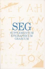 Cover of: Supplementum Epigraphicum Graecum: Volume LIII - 2 (2003)