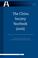 Cover of: The China Society Yearbook (2006) (Chinese Academy of Social Sciences Yearbooks: Society the Ch)