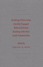 Cover of: Reading Other-wise (Society of Biblical Literature: Semeia Studies)