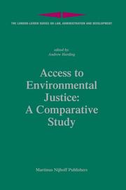 Cover of: Access to Environmental Justice | Andrew Harding