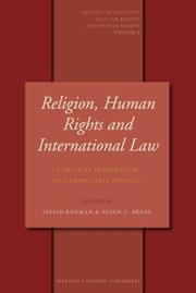 Cover of: Religion, Human Rights and International Law (Studies in Religion, Secular Beliefs and Human Rights)