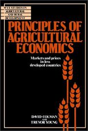Principles of agricultural economics by David Colman