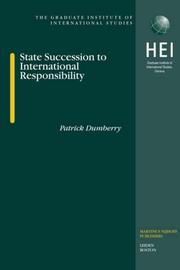 Cover of: State Succession to International Responsibility (Graduate Institute of International Studies)