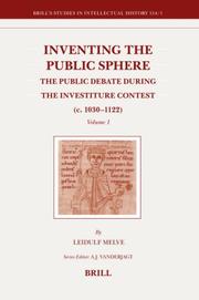 Cover of: Inventing the Public Sphere by Leidulf Melve