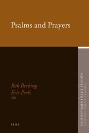 Psalms and Prayers (Oudtestamentische Studien)