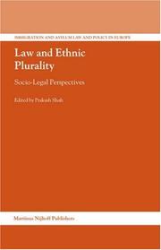 Cover of: Law and Ethnic Plurality (Immigration and Asylum Law and Policy in Europe)