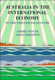 Cover of: Australia in the international economy, in the twentieth century