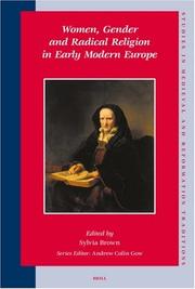 Cover of: Women, Gender and Radical Religion in Early Modern Europe (Studies in Medieval and Reformation Traditions)