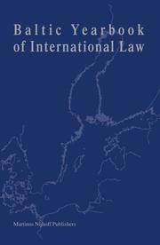 Baltic Yearbook of International Law 2007 Vol. 7 by Carin Laurin