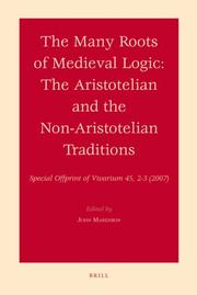 Cover of: The Many Roots of Medieval Logic by John Marenbon