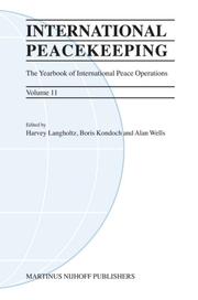 Cover of: International Peacekeeping, 2006: The Yearbook of International Peace Operations (International Peacekeeping)