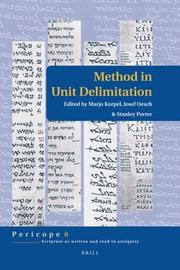 Method in unit delimitation by Stanley E. Porter