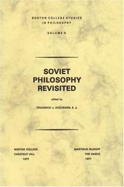 Cover of: Soviet Philosophy Revisited (Boston College Studies in Philosophy)