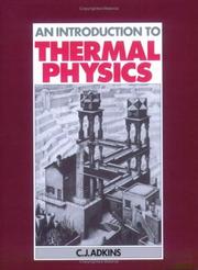 Cover of: An introduction to thermal physics