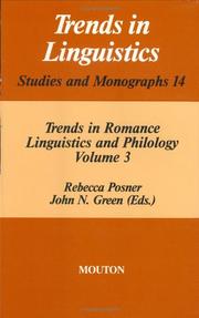 Cover of: Language and Philology in Romance by 