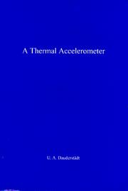 Cover of: A Thermal Accelerometer | Ulrike Anna Dauderstadt