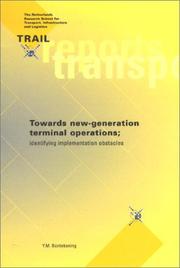 Cover of: Towards New-Generation Terminal Operations | Y. M. Bontekoning
