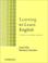 Cover of: Learning to Learn English Learner's book