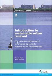 Cover of: Introduction to Sustainable Urban Renewal: CO2 Reduction & the Use of Performance Agreements--Experience from the Netherlands (Sustainable Urban Areas) (Sustainable Urban Areas)
