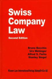 Cover of: Swiss Company Law (Comparative Law Yearbook)