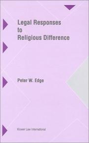 Cover of: Legal Responses to Religious Difference
