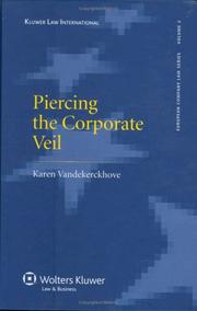 Piercing the Corporate Veil by Karen Vandekerckhove