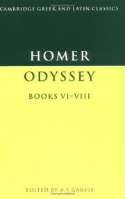 Cover of: The Odyssey, Books VI-VIII (Cambridge Greek and Latin Classics) by Όμηρος (Homer)