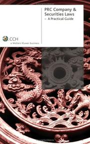 Cover of: People's Republic of China Company and Securities Laws: A Practical Guide