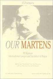 Cover of: Our Martens - F.F.Martens by William Butler, William Elliott Butler