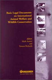 Cover of: Basic Legal Documents on International Animal Welfare and