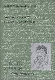 Cover of: Vom Wissen zur Weisheit by Matteo Vincenzo d'Alfonso